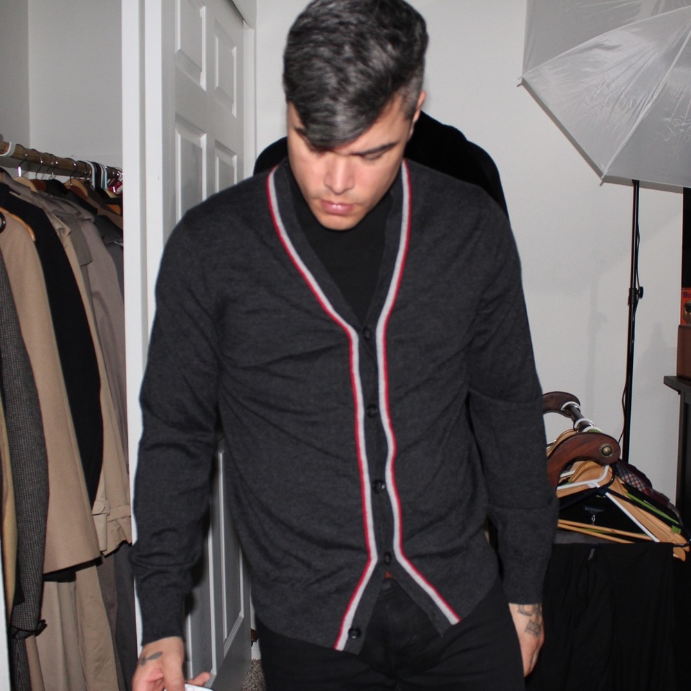 Large merino wool banana republic cardigan sweater